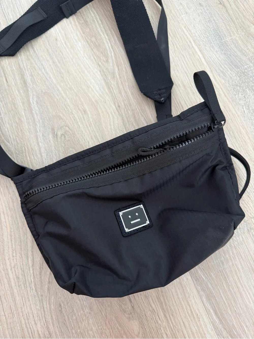 Acne Studios Black Nylon Crossbody Bag